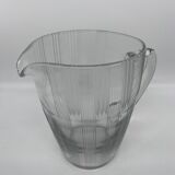 50s chiseled glass pitcher