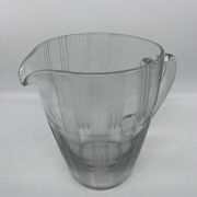 50s chiseled glass pitcher