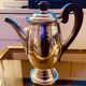 Art Deco coffee set in silver metal