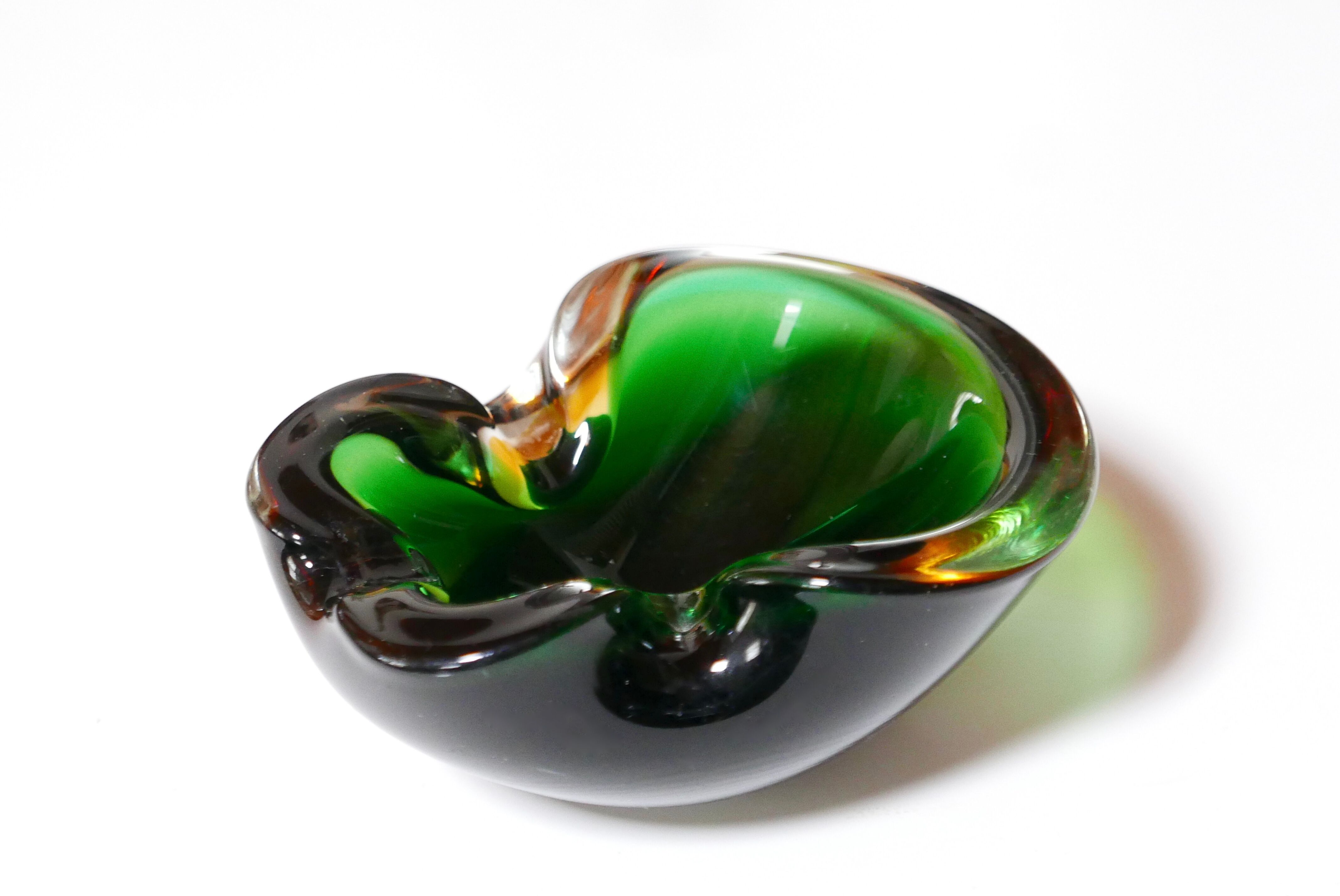 Cendrier Murano en verre années 50