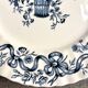 Longchamp ironstone dinner plate, "Ribbons" service