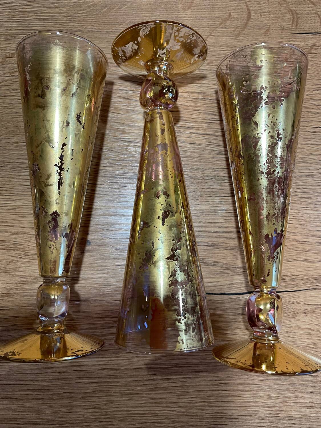 3 Champagne flutes