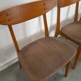 Set of 4 Deense teak Farstrup Møbler Model 210 eetkamerstoelen, dining