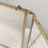 Folding mirror triptych. France 1920s 68x30cm