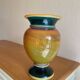 Ancien vase en cristal soufflé marbré