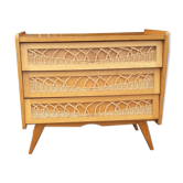 Commode XXème vintage pied compas