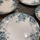 Lot of 6 plates in Terre de Fer Saint Amand - Marie-Louise model hamage