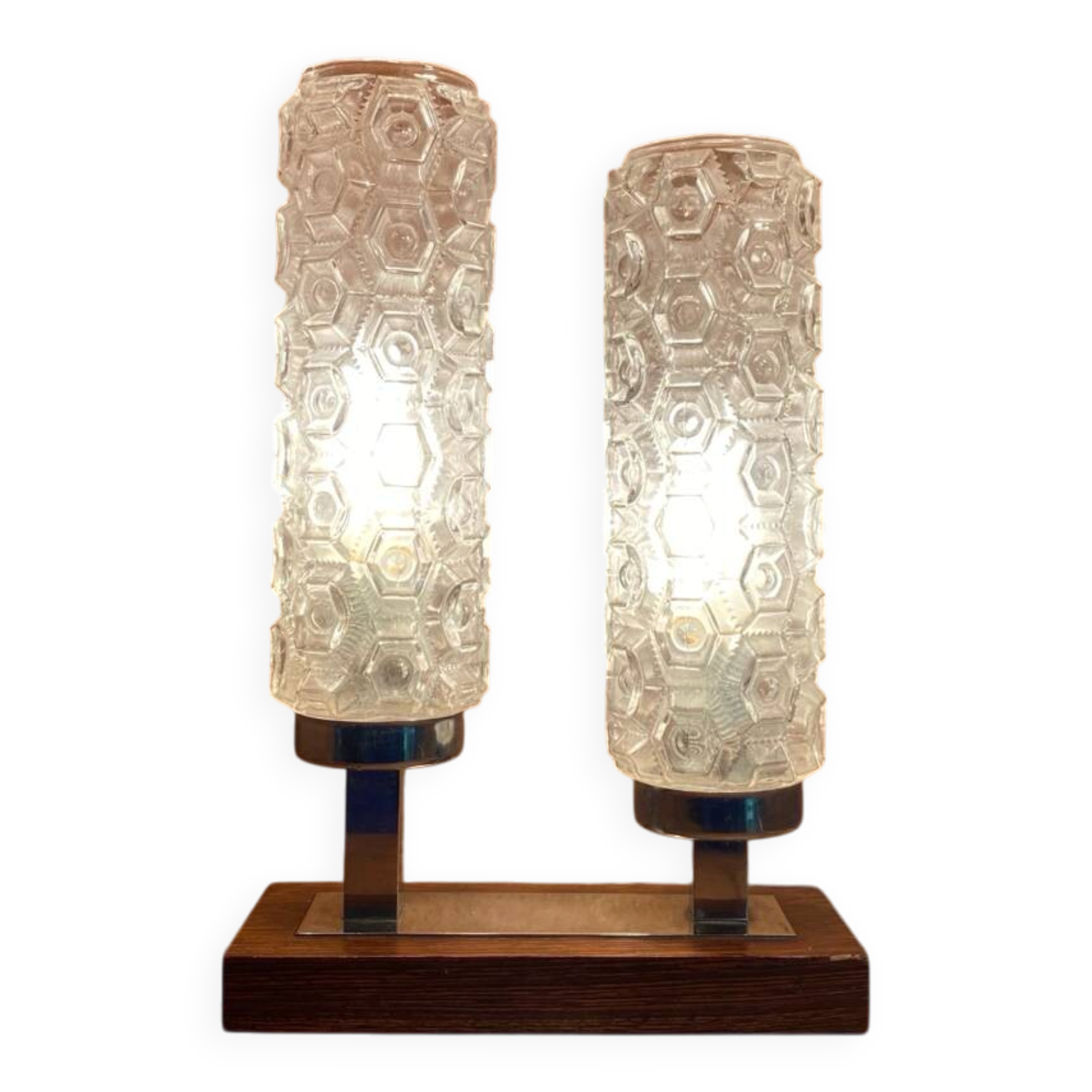 Lampe double vintage mid century