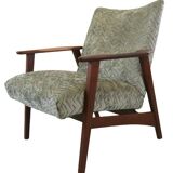 Vintage teak mid century armchair