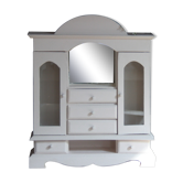 Antique wooden doll cabinet