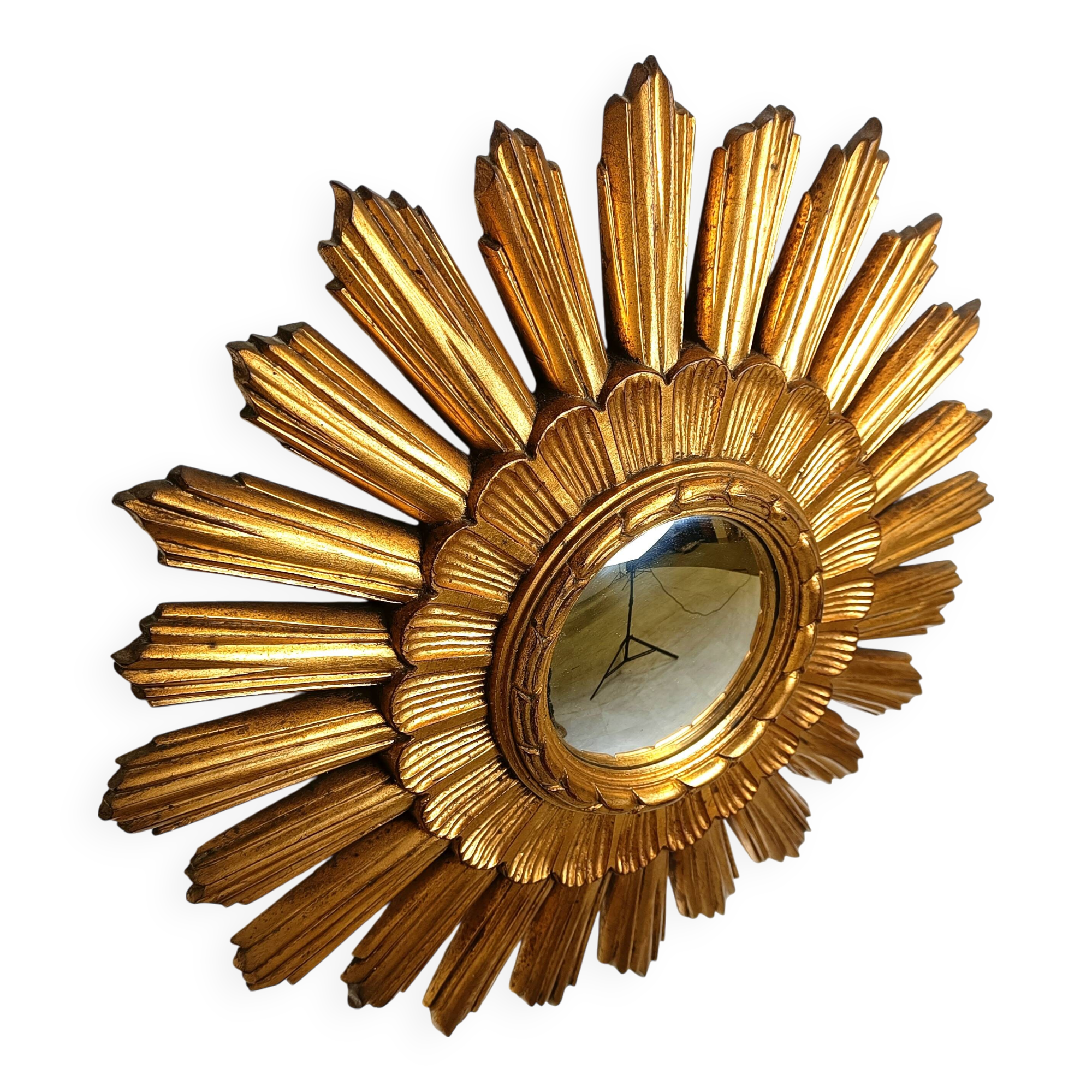 Vintage sunburst mirror, 1960s