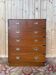 Commode marine Anglaise acajou et laiton — style Campaign 1960