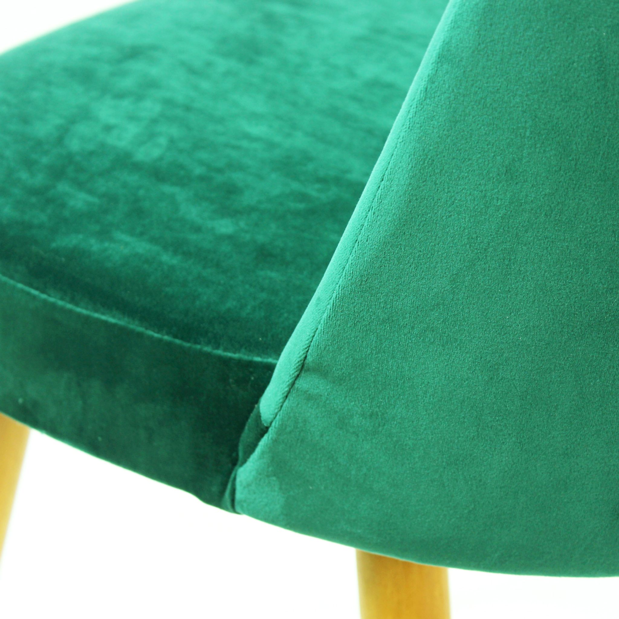 Dining Chairs By Oswald Haerdtl In Velvet For Ton, Czechoslovakia 1950s, Set Of 4