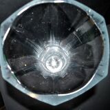 Sèvres large molded crystal vase, modernist design, H48.5