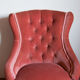 Fauteuil crapaud velours rose