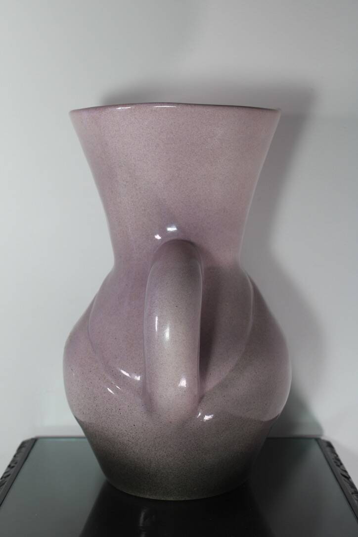 Large ceramic vase dlg Jouve Chambost 1960 France Vintage