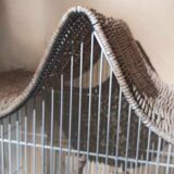 Iron and wicker bird cage