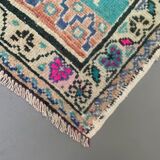 Vintage turkish oushak rug 150x87 cm carpet