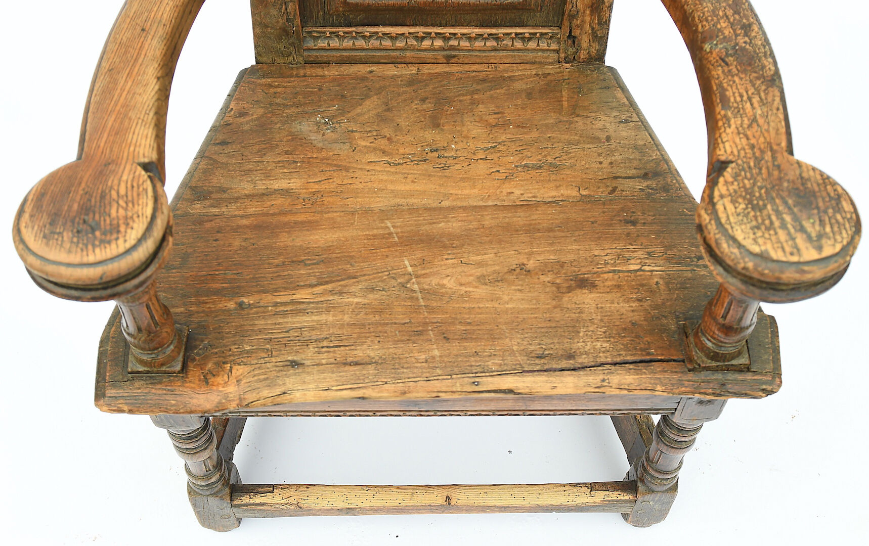 Renaissance style caquetoire armchair