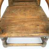 Renaissance style caquetoire armchair