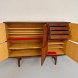 Old Scandinavian sideboard design Alf Aarseth Gustav Bahus Møbelfabrik teak