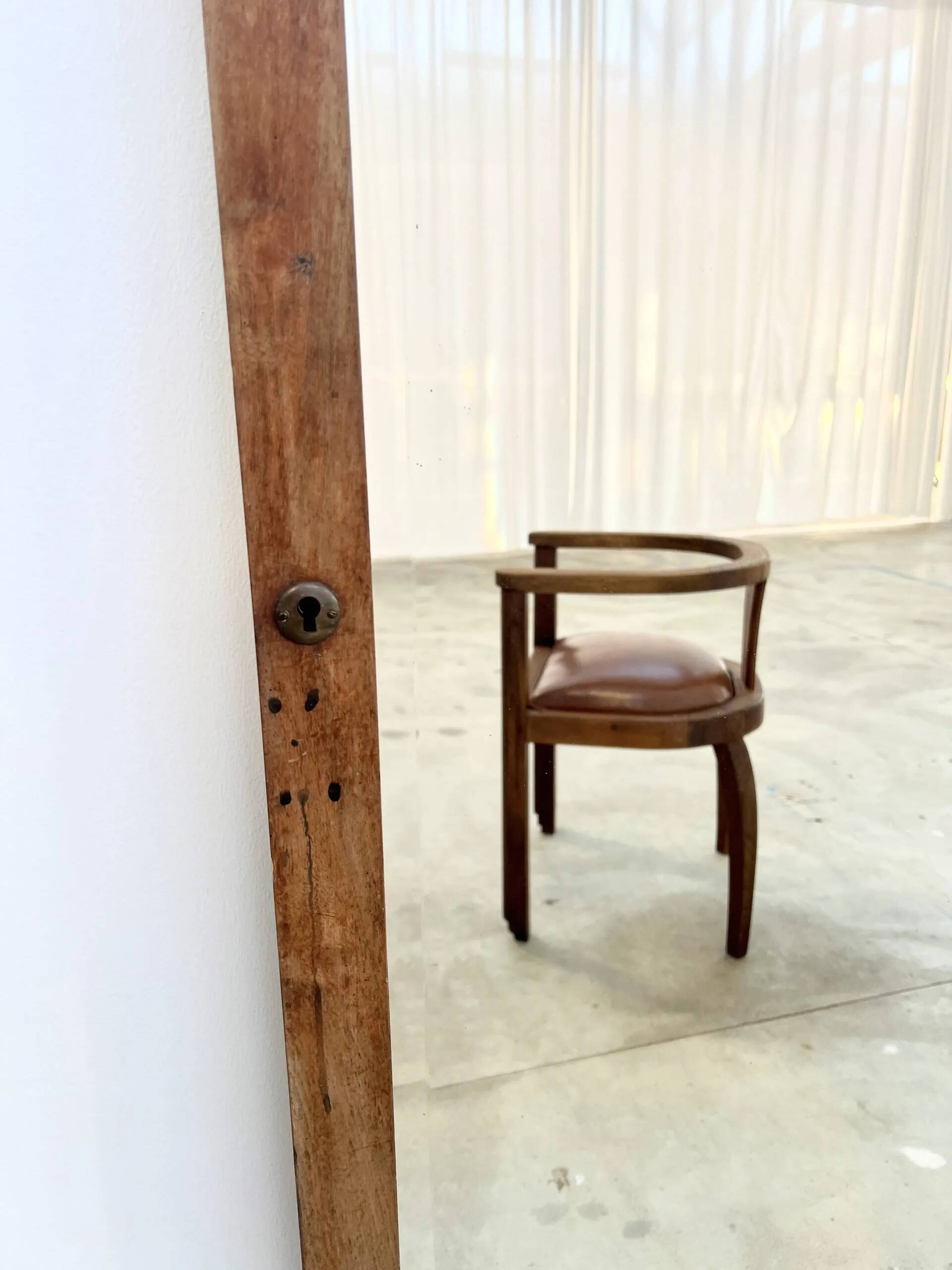Antique mirror for wardrobe door