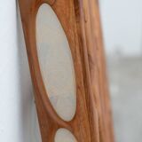 Wall light in cherry wood and rice paper, prod. Steelline 1980