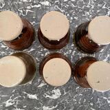 Tasses à café en grès pyrite La Borne