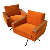 Pair of vintage Tatra swivel chairs