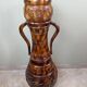 Important carved wooden jar