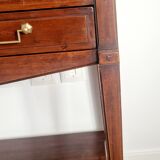 Console trolley style Directoire in mahogany