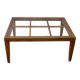 Coffee table with glass top