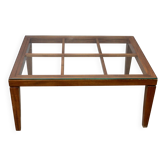 Coffee table with glass top
