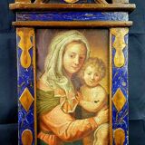 French school around 1800 virgin and child oil on canvas xix eme
