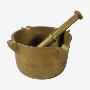 Brass "mortar" ashtray 70s