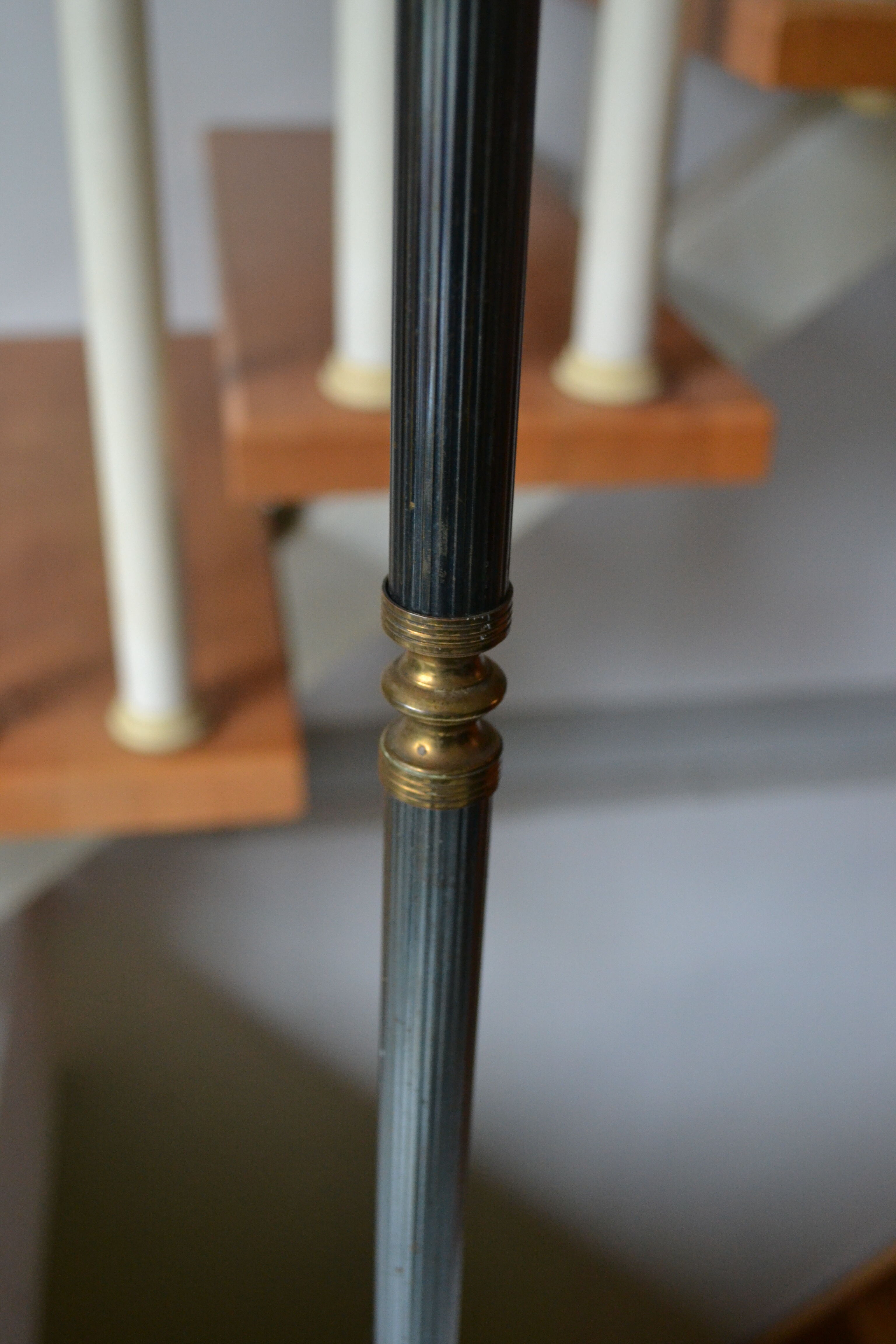 Lampadaire vintage années 50/60 Lunel en laiton et cuivre