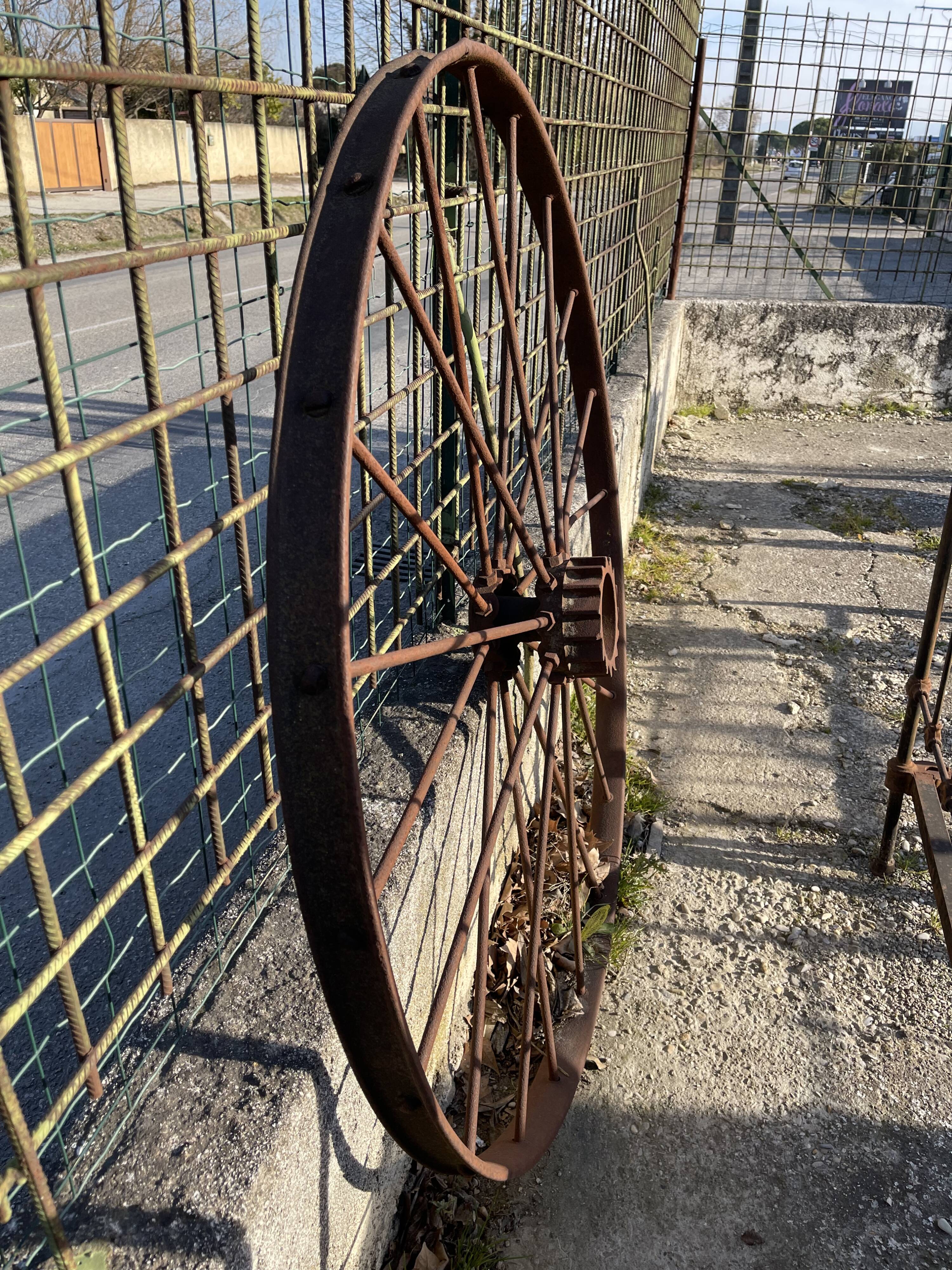 Old iron wheel