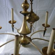 Lustre Empire en bronze et laiton doré