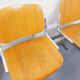 Suite of 4 vintage Giancarlo Piretti benches for Castelli in wood and aluminum