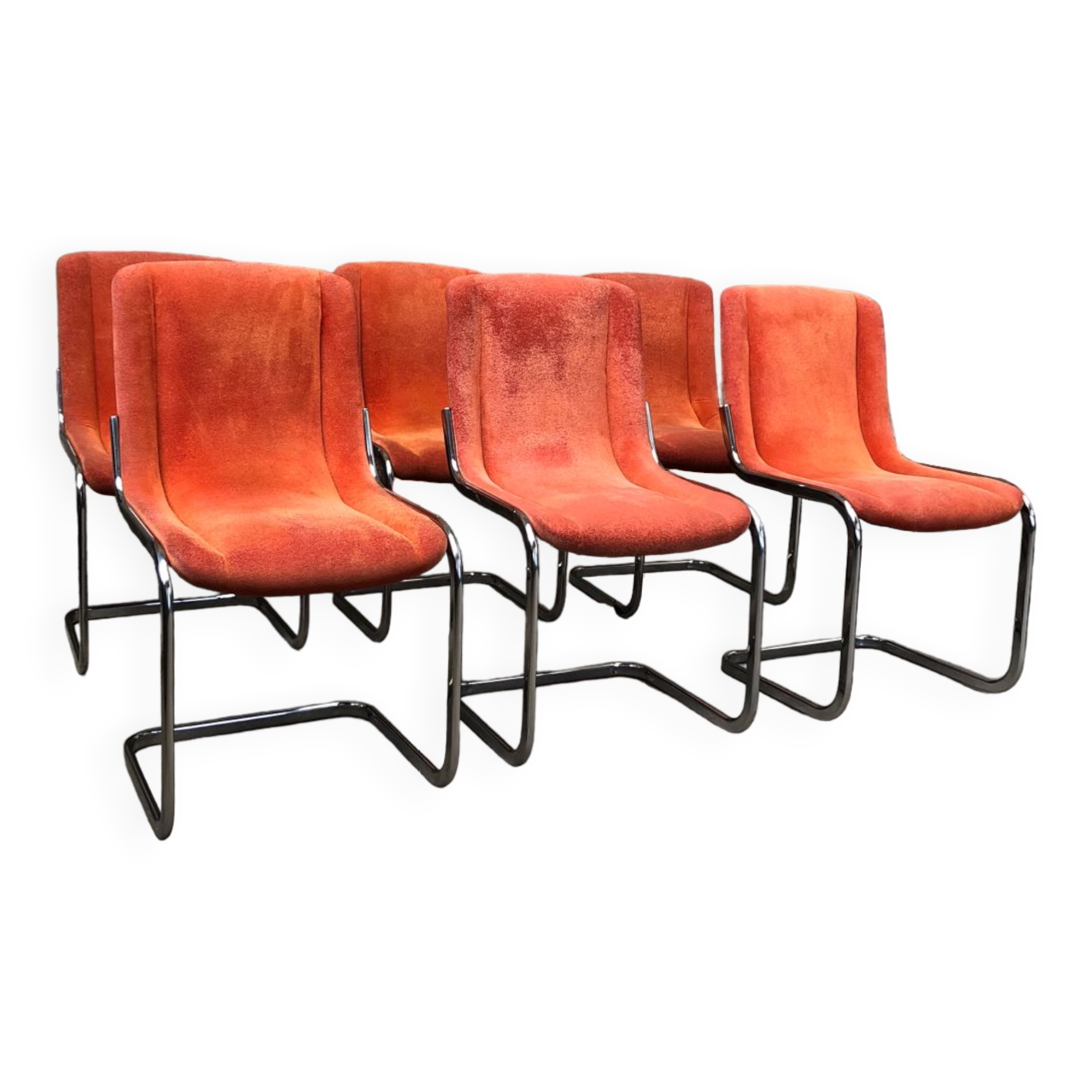Vintage Willy Rizzo Chairs Circa 1970