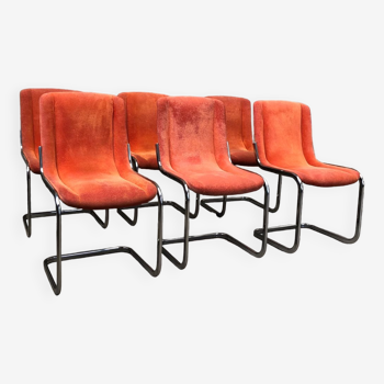 Vintage Willy Rizzo Chairs Circa 1970