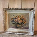 Oil on panel bouquet