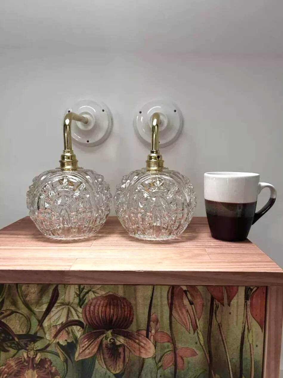 Pair of vintage wall sconces
