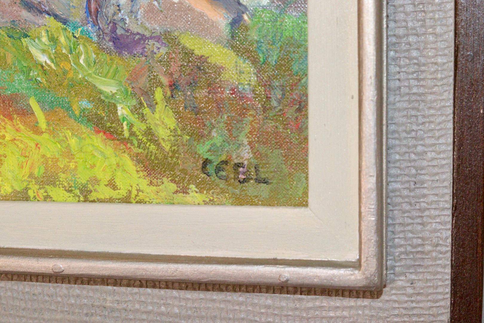 Original Swedish oil on canvas from the mid-century "Landscape" - Vintage and framed