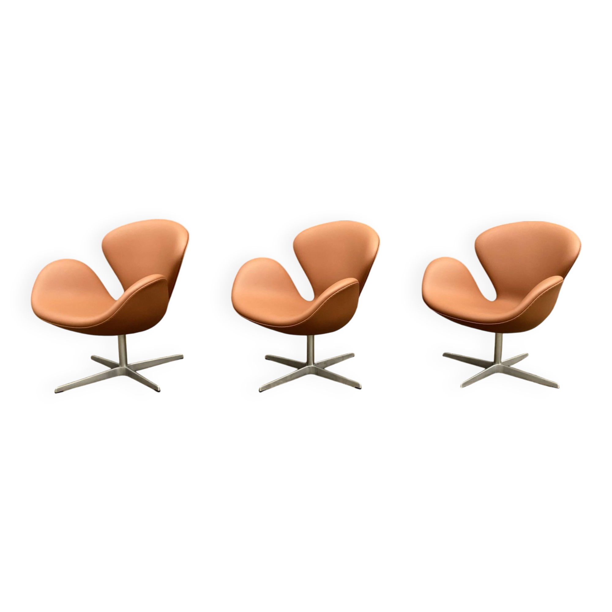 2x Fritz Hansen Swan chair by Arne Jacobsen, NEW condition!!