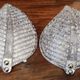 Pair of vintage Barovier and Toso Murano glass leaf wall lights