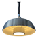 Mid-Century aluminium pendant with orange lacquer