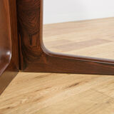 Mid-century round rosewood extendable dining table, Denmark, 1960s