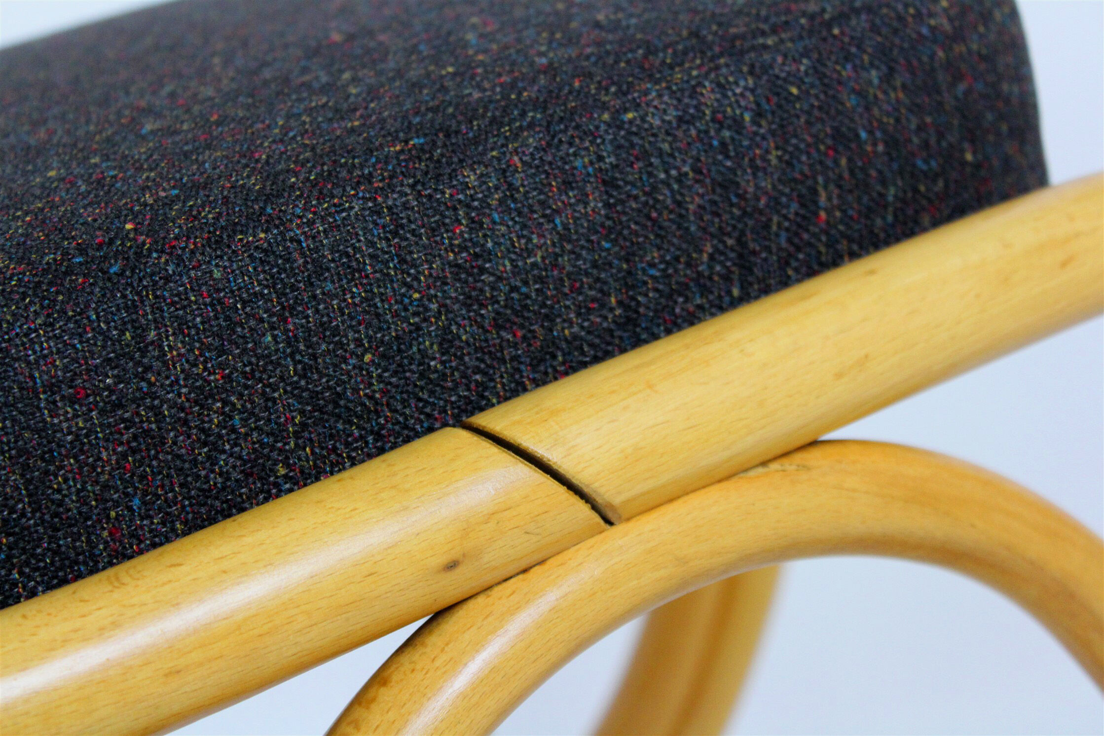 Mid-century beech bentwood rocking chair from ton, 1960s