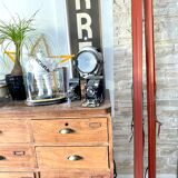 Vintage wooden Rossignol Hickory ski pair